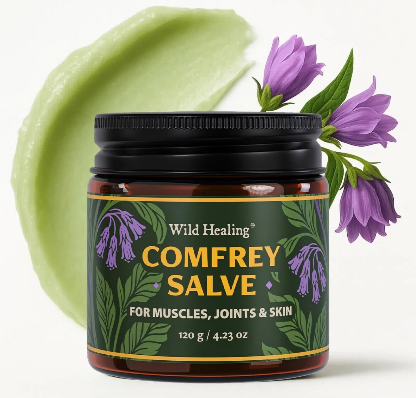 Wild Healing Comfrey Salve, gallery designed by AND creative studio