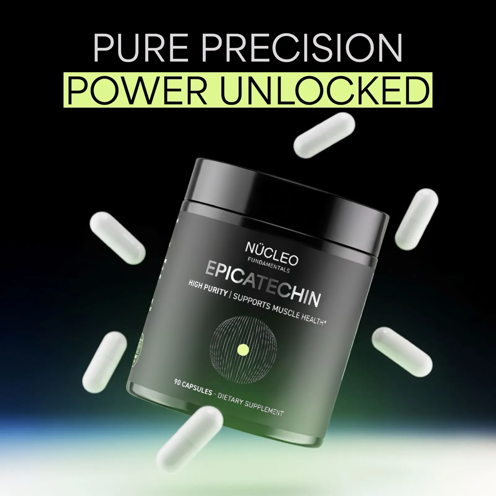 Nucleo Fundamentals, green tea extract, gallery designed by AND creative studio