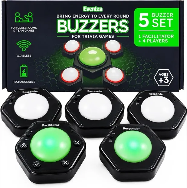 Eventza buzzer set, main image, designed by AND creative studio